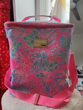 Lilly Pulitzer Pink Floral Insulated Cooler Bag